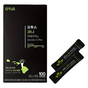 오투스 코나 아메리카노 원두커피믹스, 100g, 100개입, 1개