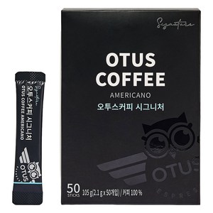 오투스 시그니처 아메리카노 원두커피믹스, 105g, 1개, 50개입