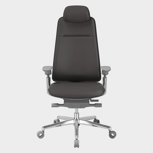 시디즈 T90 사무용 천연가죽 컴퓨터 책상 의자, 쉐도우그레이, 672 x 1155~1220 mm