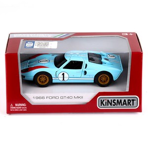 킨스마트 1966 포드 GT40 MK2 헤리티지 에디션 미니카 KT5427F, 블루, 1개