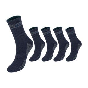 네파 남성용 엑티브 쿠션 등산 중목 양말 5족 세트 NPCAVMDL, L(255~280m..., 네이비(NPCAVM..., 1세트