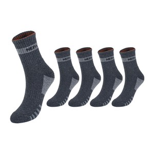 네파 여성용 엑티브 쿠션 등산 중목 양말 5족 세트 NPCAVMDS, S(230~250m..., 그레이(NPCAVM..., 1세트