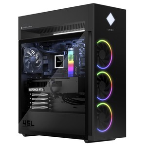 HP 2024 오멘 데스크탑 45L 코어Ulta9 인텔 15세대 지포스 RTX 4090, 블랙, GT22-3000KL, 2TB, 64GB, Fee DOS