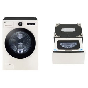 LG전자 트롬 오브제컬렉션 세탁기 25kg + 미니워시 4kg 세트 FX25ENRX 방문설치