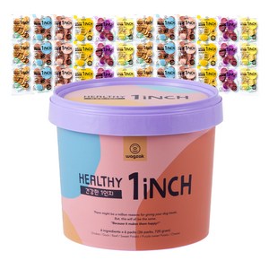 와그작 반려동물 건강한 1인치 버라이어티팩 건조간식 36p, 혼합맛(닭고기/오리..., 720g, 1세트