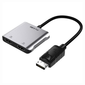 넥스트유 DP to 듀얼 HDMI 디스플레이 어댑터