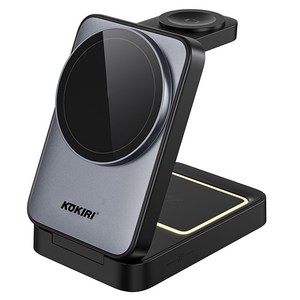 코끼리 폴딩 맥세이프 애플워치 갤럭시워치 호환 3 IN 1 고속 무선충전기 거치대