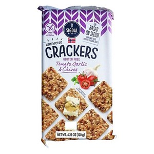 시그달 토마토 갈릭 앤 차이브 크래커, 120g, 1개
