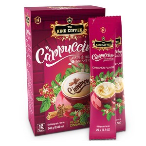 티엔아이킹커피 카푸치노 시나몬향 커피믹스, 20g, 12개입, 1개