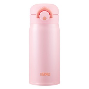 써모스 마이 디자인 보틀 원터치 타입 + 스티커 시즌2 JNR-351K, 핑크오렌지, 350ml, 1개