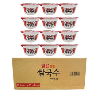 얼큰 해장 쌀국수, 65g, 12개