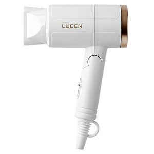 LUCEN 펄코팅 접이식 헤어 드라이기 LU-701 1100W, 화이트