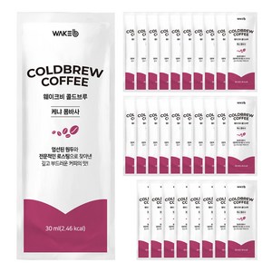 웨이크비 콜드브루 원액 액상 더치 커피 몸바사, 1개입, 30ml, 30개