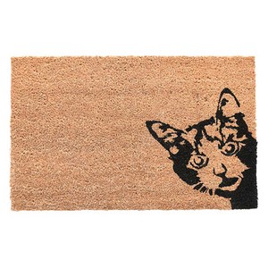 타카쇼 코이어 도어매트, 실루엣고양이, 1개
