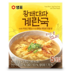 샘표 황태대파 계란국 5p, 40g, 1개