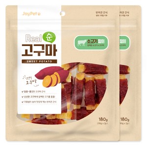 조이펫 강아지 리얼 순 건조간식, 혼합맛(고구마/소고..., 180g, 2개