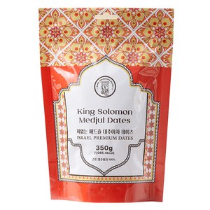 킹솔로몬 씨 없는 메드쥴 데이츠 건조 대추야자, 350g, 1개