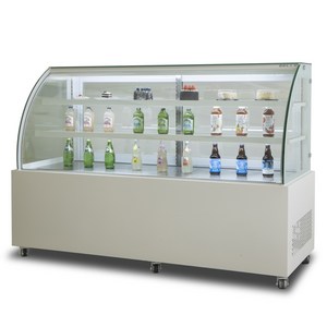 BELLE 프리미엄 쇼케이스 라운드 뒷문형 화이트 570L 방문설치