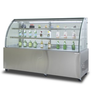 BELLE 프리미엄 쇼케이스 라운드 뒷문형 스테인리스 570L 방문설치