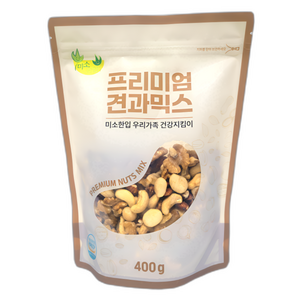 미소한입 프리미엄 견과믹스, 400g, 1개