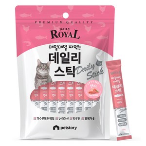 펫스토리로얄 펫스토리 고양이 프리미엄 데일리스틱 짜먹이는 간식 30p, 연어, 450g, 1개