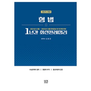 2025 형법 1년간 최신판례정리 23년12월~24년11월