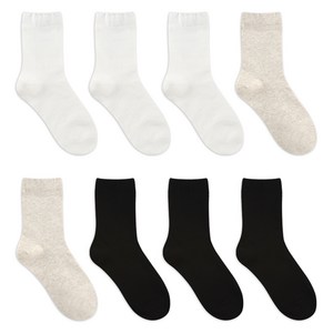 GGRN 여성용 스탠다드 밴딩 굿피트 앵클 삭스 8켤레 세트