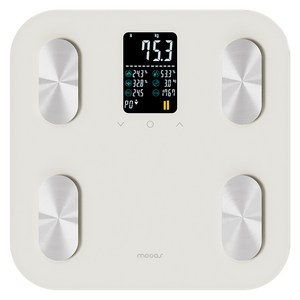 무아스 스마트 헬스케어 LCD 체지방 체중계 베이직, MBCS7, 아이보리, 1개