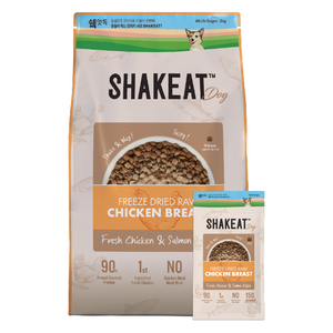 쉨잇 전연령 강아지 프레시 키블 동결건조 사료, 닭, 3kg, 1개