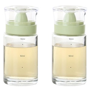 키텐실 시노글라스 비스포크 실리콘 오일병 S-Cap 세이지, 2개, 100ml