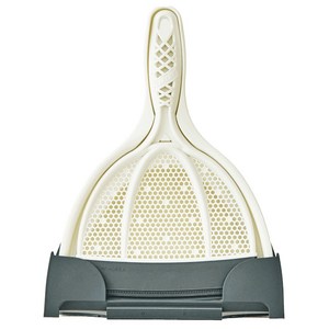 쓰리잘비 핸디형 실리콘 빗자루 핸디잘비 + 받기세트, 아이보리, 1개