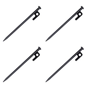 플로우코드 텐트 고정핀 말뚝 블랙, 4개