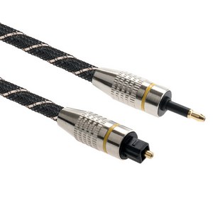 컴스 오디오 광케이블 5 원 각 메쉬 plug to toslink Optical