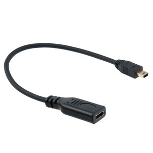 컴스 USB 3.1 Type C 젠더 케이블 C타입 to 미니 5핀 Mini 5Pin IF924