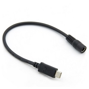 컴스 Type C 변환 DC 5.5 케이블 USB 3.1 Type C Male DC Female BT641