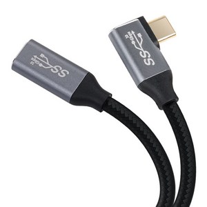 컴스 C타입-C타입 USB 3.1 GEN 2 PD 고속충전 4K 60Hz UHD 10G 데이터 전송 메쉬 꺾임 연장 케이블 JA074