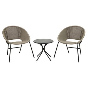 타카쇼 엔자 테라스 테이블 + 체어 2개 세트