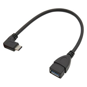 컴스 USB 3.0 A타입 F-USB 3.1 C타입 M OTG 젠더 꺽임 케이블 BT591