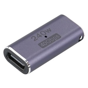 컴스 USB 4.0 C타입-C타입 FF 240W 이마커 40Gbps 젠더