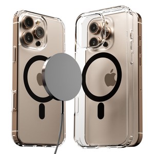 엑씨 에어스타 내장 맥세이프 호환 변색없는 고투명 안전 범퍼 휴대폰 케이스