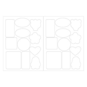 와이에스컴퍼니 바람막이 패딩 우산 다용도 수선 패치, 화이트, 2개