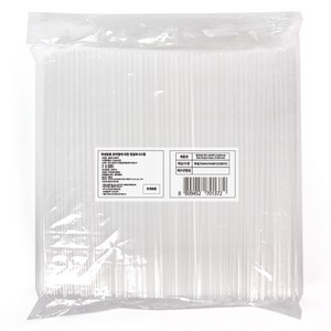 보니팩 일자 투명 벌크포장 롱 스트로우 7 x 30 mm