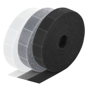 쿠말 뜯어 쓰는 전선정리 찍찍이 케이블 타이 3종 세트, 블랙, 그레이, 화..., 3m x 10mm, 1세트