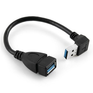 컴스 USB 3.0 A 연장젠더 하향꺾임 케이블 ITA339