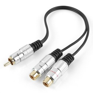 컴스 RCA Y형 2선 2RCA Fx2 M 케이블