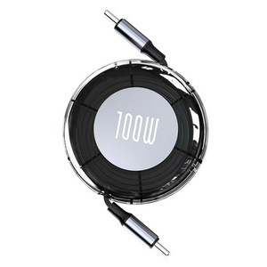 코리아원 C타입-C타입 PD 릴타입 고속 충전 케이블 100W