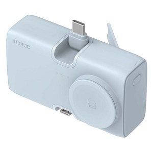 모락 큐잉 4IN1 C타입 8핀 도킹형 갤럭시워치 멀티 보조배터리 5000mAh