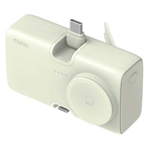 모락 큐잉 4IN1 C타입 8핀 도킹형 갤럭시워치 멀티 보조배터리 5000mAh