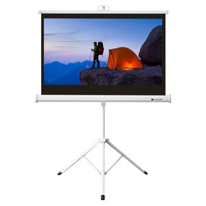 윤씨네 16:9 삼각대 캠핑용 가정용 이동형 일체형 빔 스크린 S-SH