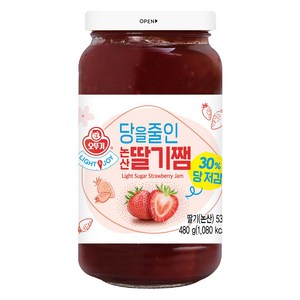 오뚜기 라이트 앤 조이 당을줄인 논산 딸기쨈, 480g, 1개